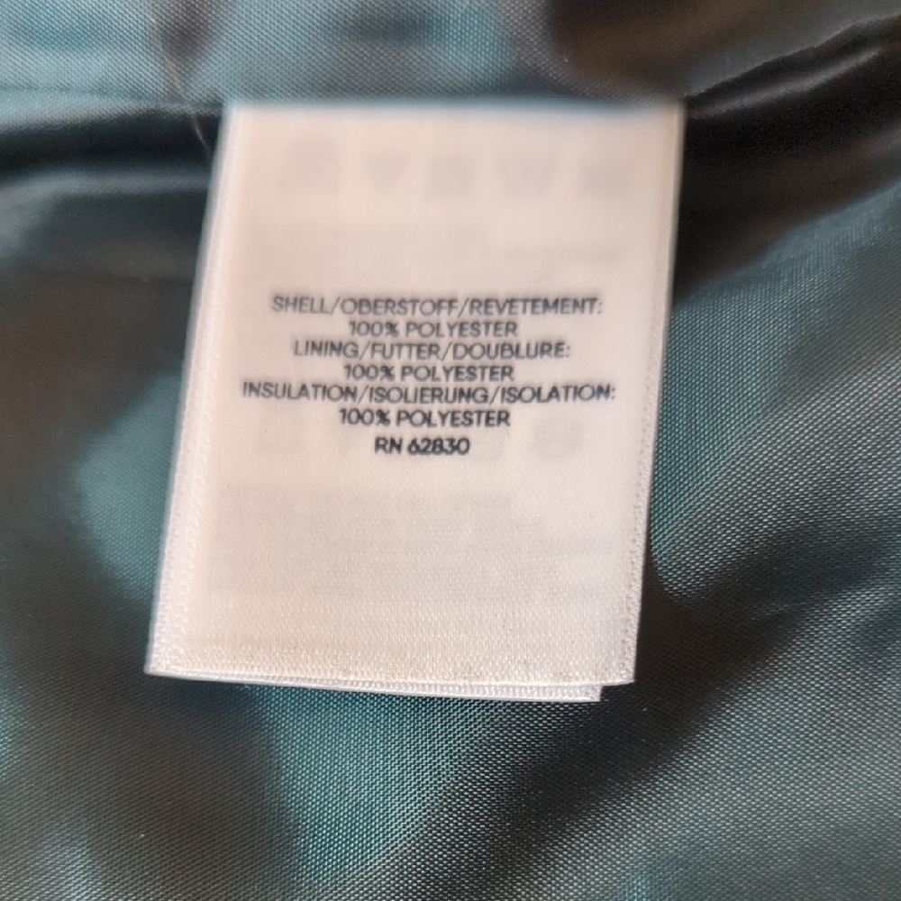 Lands' End Women's Quilted Dark Teal Vest - Picture 5 of 9